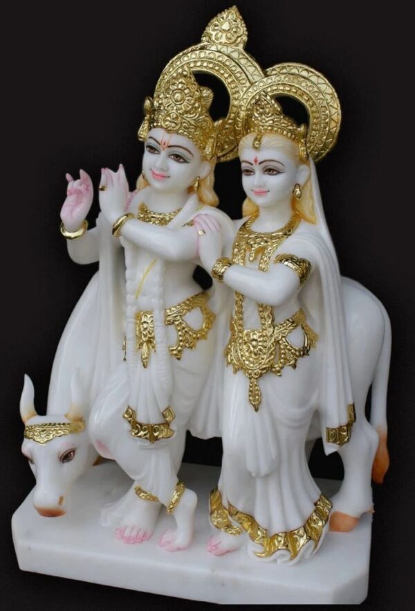 Radha Krishna 27" | Cultured Marble